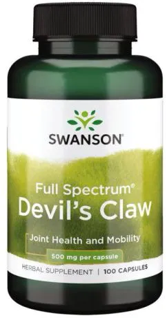 Диетическая добавка Swanson Full Spectrum Devil's Claw 500 мг 100 капсул (SW959)