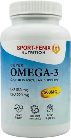 Супер Омега SPORT-FENIX Nutrition 500 мг, 330/220 120 капсул (4820259600167)