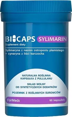 Капсулы Formeds Bicaps Sylimarin для пищеварительной системы 60 к (FO933)