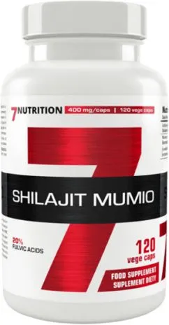 Экстракт Мумие 7Nutrition Shilajit Mumio 400 мг 120 капсул (5901597314981)