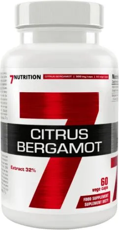 Екстракт бергамоту 7Nutrition Citrus Bergamot 60 капсул (5904067876552)