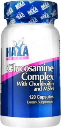 Препарат для суглобів і зв'язок Haya Labs Glucosamine Chondroitin & MSM Complex - 120 капсул (853809007332)