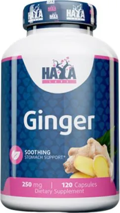 Добавка для иммунитета Haya Labs Ginger 250 мг – 120 капсул (853809007219)