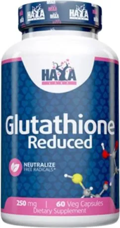 Антиоксиданты Haya Labs Glutathione 250 мг – 60 веган капсул (858047007830)