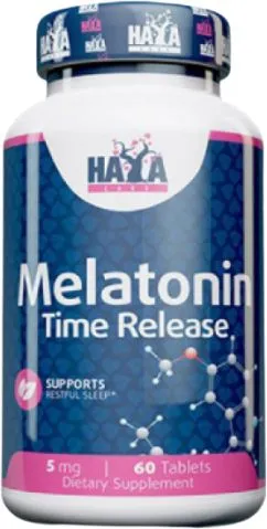 Мелатонін Haya Labs Melatonin Time Release 5 мг - 60 таблеток (858047007021)