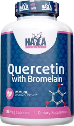 Добавка для імунітету Haya Labs Quercetin with Bromelain - 120 веган капсул (858047007915)