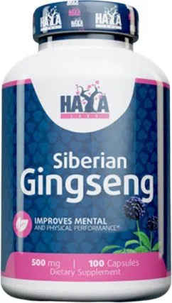 Добавка Haya Labs Siberian Ginseng 500 мг – 100 капсул (853809007325)