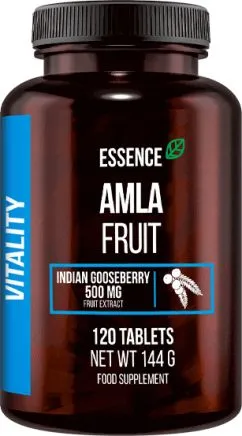 Екстракт плодів індійського аґрусу Essence Vitality Amla Fruit 120 таблеток (5902811812818)