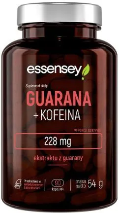 Гуарана + кофеин Essensey Guarana + Kofeina 90 капсул (5902114043513)