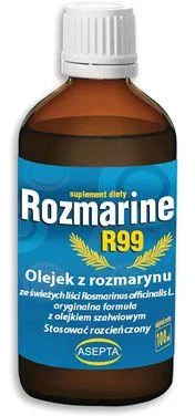 Харчова добавка Asepta Rozmarine R99 Олія розмарину 100 мл (5903887825436)