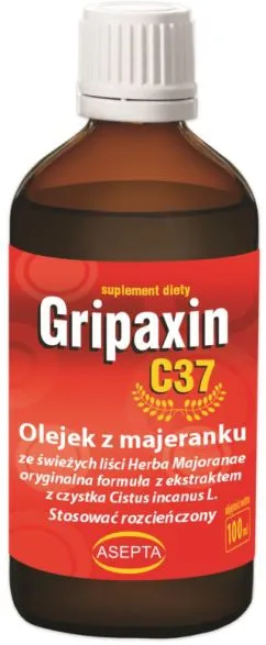 Харчова добавка Asepta Грипаксин С37 100 мл для імунітету (5907771496450)
