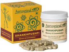 Пищевая добавка Aurospirul Shankhpushpi Память и концентрация 100 капсул (730490942831)