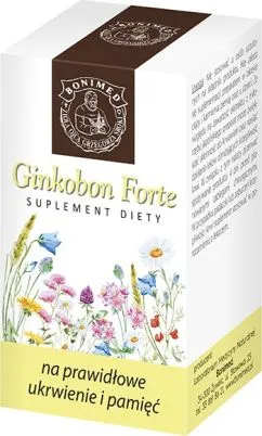 Пищевая добавка Bonimed Ginkobon Forte Supports Brain Work 30 капсул (5908252932283)