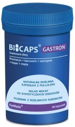 Харчова добавка Formeds Bicaps Gastron 60 капсул Травна система (5903148620596)