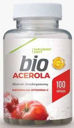 Харчова добавка Hepatica Bio Acerola 100 капсул для імунітету (5905279653146)