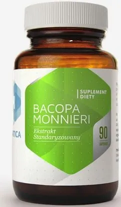 Харчова добавка Hepatica Bacopa Monnieri 90 капсул Нервова система (5905279653139)