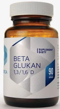Харчова добавка Hepatica Beta Glucan 1.3/1.6 D 90 капсул Діабет (5905279653061)