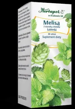 Пищевая добавка Herbapol Мелисса с хмелевым конусом 30 таблеток (5903850004868)