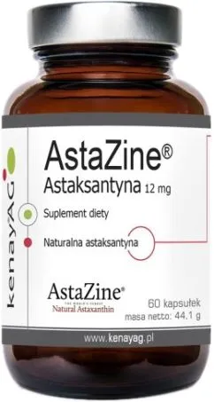 Харчова добавка Kenay Астаксантін Астаксантин 12 мг 60 капсул (5900672152647)