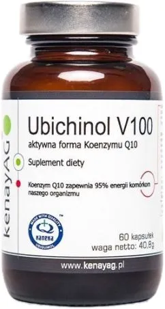 Харчова добавка Kenay Убіхінол Коензим Q10 100 мг 60 капсул (5900672152562)