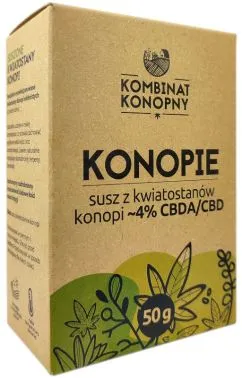 Харчова добавка Kombinat Konopny Коноплі 4% CBDA/CBD 50г (5904139279106)