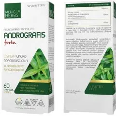 Харчова добавка Medica Herbs Andrografis Forte 60 капсул (5903968202057)