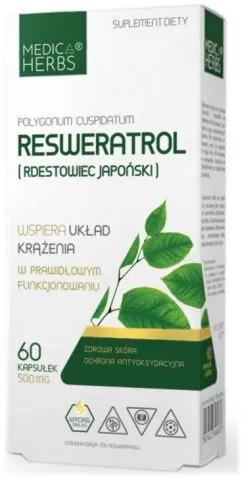 Пищевая добавка Medica Herbs Resveratrol Горец японский 60 капсул (5903968202071)