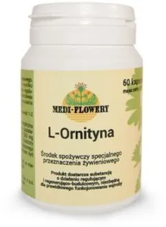 Пищевая добавка Medi-Flowery L-орнитин 250 мг, 60 капсул (5905279300224)