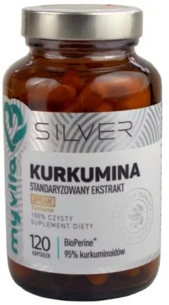 Добавка пищевая Myvita Silver Curcumin 100% 120 капсул для иммунитета (5903021590367)