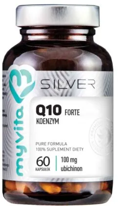 Добавка харчова Myvita Silver Coenzyme Q10 Forte 100 мг 60 капсул (5903021590961)