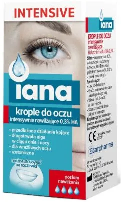 Пищевая добавка Starpharma Iana Капли для глаз интенсивные 0.3% Ha (5904730732802)