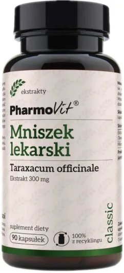 Пищевая добавка Pharmovit Мнишек Лекарственный 90 капсул (5902811231886)