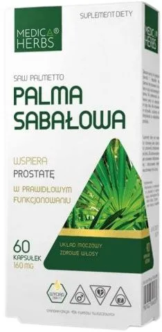Пищевая добавка Medica Herbs Sabałowa пальма 60 капсул (5907622656606)