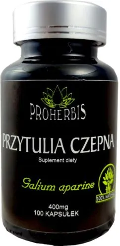 Пищевая добавка Proherbis Przytulia Czepna 100 капсул Мочевыделительная система (5902681151246)