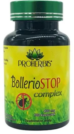 Пищевая добавка Proherbis Bolleriostop Комплекс 400 мг 100 капсул (5902687157969)