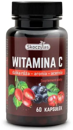 Пищевая добавка Skoczylas Витамин C TRIO 60 капсул для иммунитета Acerola (5903631208034)