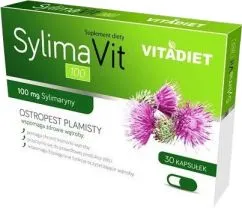 Пищевая добавка Vitadiet Sylimavit 30 капсул защищает печень (5900425004049)