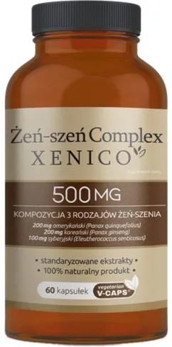 Пищевая добавка Комплекс Xenico Pharma Ginseng 60 капсул (5905279876002)