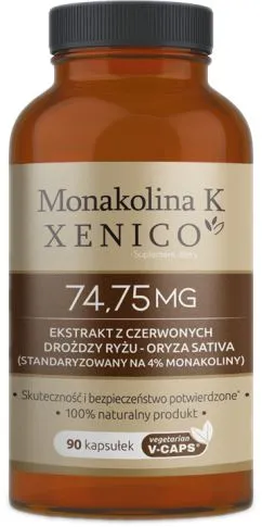Пищевая добавка Xenico Pharma Монаколин К 90 капсул (5905279876972)