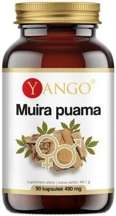 Пищевая добавка Yango Muira Puama 490 мг 90 капсул от окислительного стресса (5903796650075)