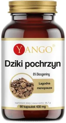 Харчова добавка Yango Wild Yam 90 капсул для легкої менопаузи (5904194060244)