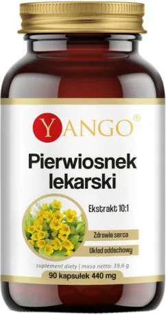 Пищевая добавка Yango Medicinal Primrose 90 капсул Дыхательная система (5904194060312)