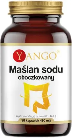 Харчова добавка Yango Sodium Butyrate 90 капсул для кишечника (5904194062125)