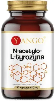 Пищевая добавка Yango N-ацетил-L-тирозин 570 мг 90 капсул Нервы (5905279845428)