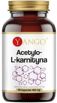Пищевая добавка Yango Ацетил L-карнитин 460 мг 90 капсул для похудения (5905279845664)