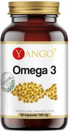 Харчова добавка Yango Омега-3 жирні кислоти 709 мг 60 капсул (5907483417033)