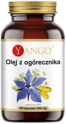 Харчова добавка Yango Олія огірника 60 капсул з ліноленовою кислотою Gla (5907483417279)