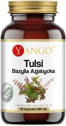 Харчова добавка Yango Tulsi Asian Basil 90 капсул проти стресу (5907483417644)