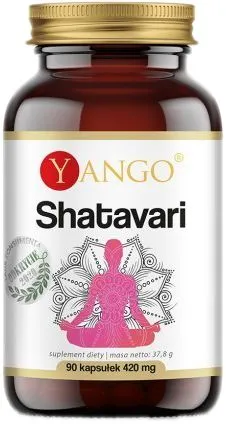 Пищевая добавка Yango Shatavari 420 мг 90 капсул Репродуктивная система (5907483417910)