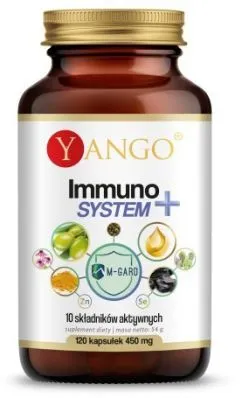 Харчова добавка Yango Immuno System+ 450 мг 120 капсул Immune (5907483417941)